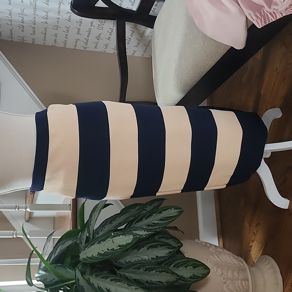 Knit nautical inspired tub skirt by J Crew.
